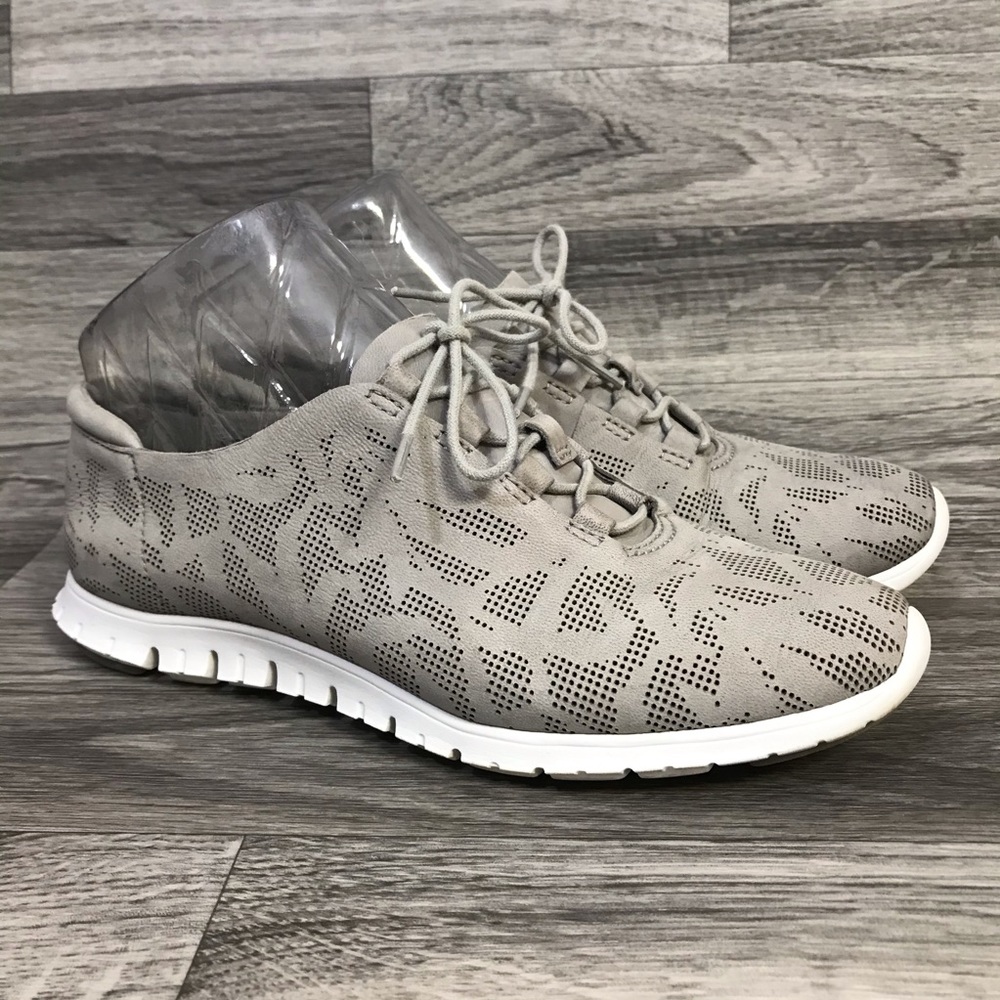 Cole Haan Grand Os Gray Leather Sneakers